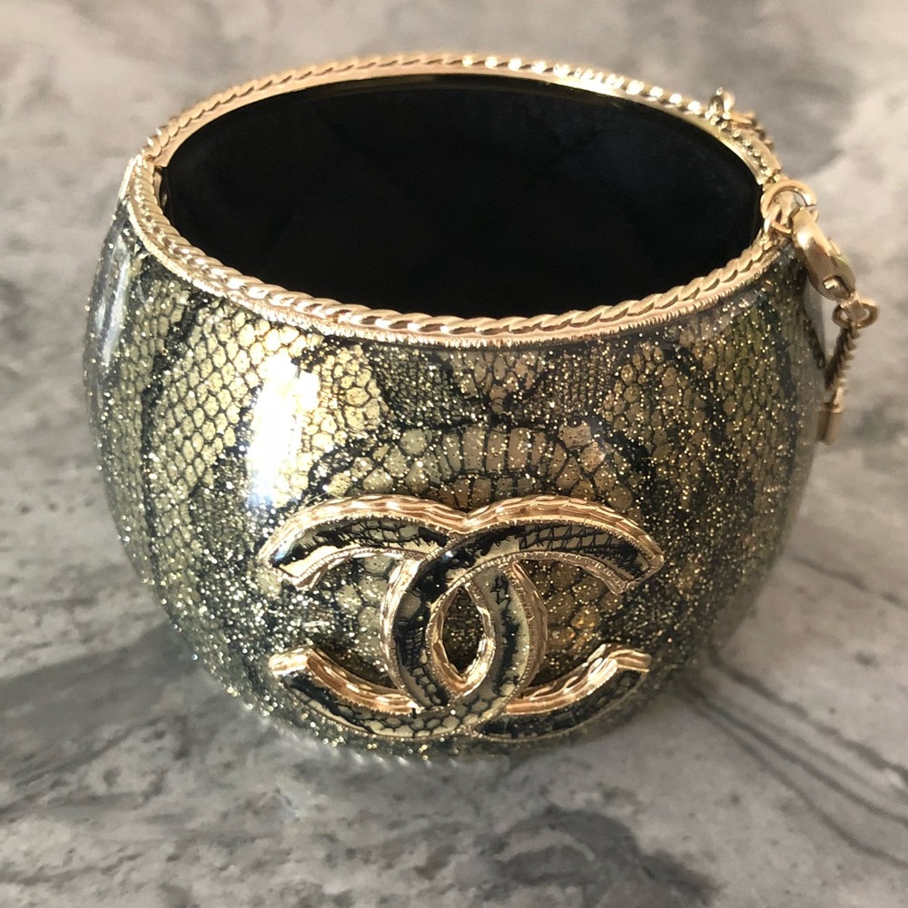 Gold Chanel cuff